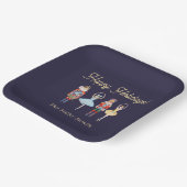 Nutkraker Kerstmis Papieren Bordje (Gebogen)