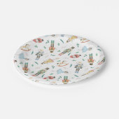 Nutkraker Kerstmis Papieren Bordje (Gekanteld)