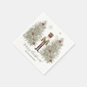 Nutkraker Kerstmis Servet (Hoek)