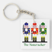 Nutkraker Kerstmis, speciaal gepersonaliseerd Sleutelhanger (Voorkant)