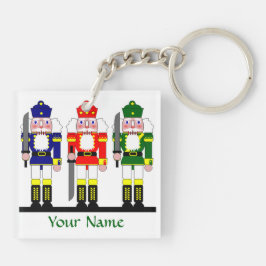 Nutkraker Kerstmis, speciaal gepersonaliseerd Sleutelhanger