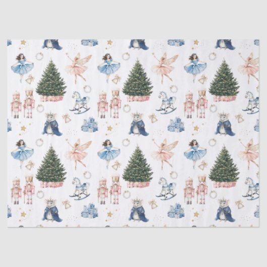 Nutkraker Kerstmis Tissuepapier (Voorkant)