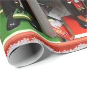 Nutkraker kerstsoldaten cadeaupapier (Rol Hoek)