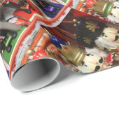 Nutkraker kerstsoldaten cadeaupapier (Rol Hoek)