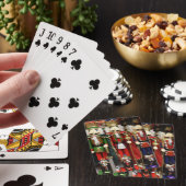 Nutkraker kerstsoldaten pokerkaarten (Insitu)
