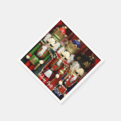 Nutkraker kerstsoldaten servet (Hoek)