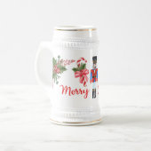 Nutkraker Kerststein Bierpul (Voorkant links)