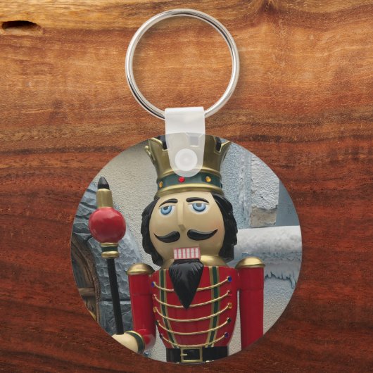 Nutkraker King Guard Kerstmis Sleutelhanger (Voorkant)
