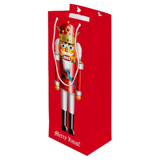  Nutkraker King Wijn Cadeautas (Achterkant Gekanteld)