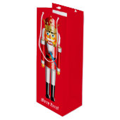  Nutkraker King Wijn Cadeautas (Voorkant Gekanteld)