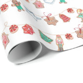 Nutkraker koekjes vakantie cadeaupapier (Rol Hoek)