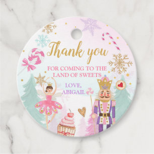 Nutkraker Land van Sweets Girl Birthday Gift Bedankjes Labels