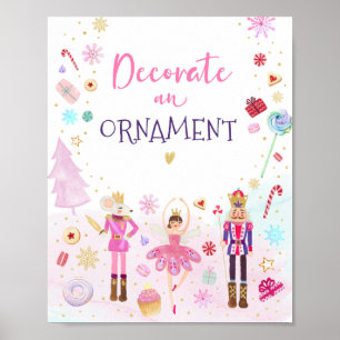 Nutkraker Land van zoet Decorate an Ornament Poster