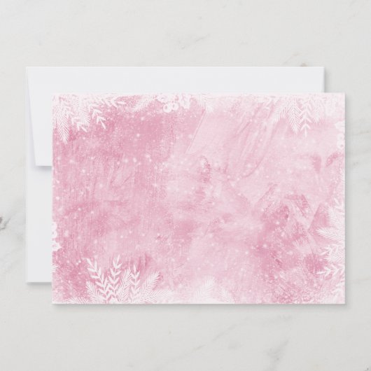 Nutkraker Land van zoet Roze Gouden Dag Bedankkaart (Achterkant)