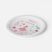 Nutkraker Land van zoet Roze Gouden Dag Papieren Bordje (Gekanteld)