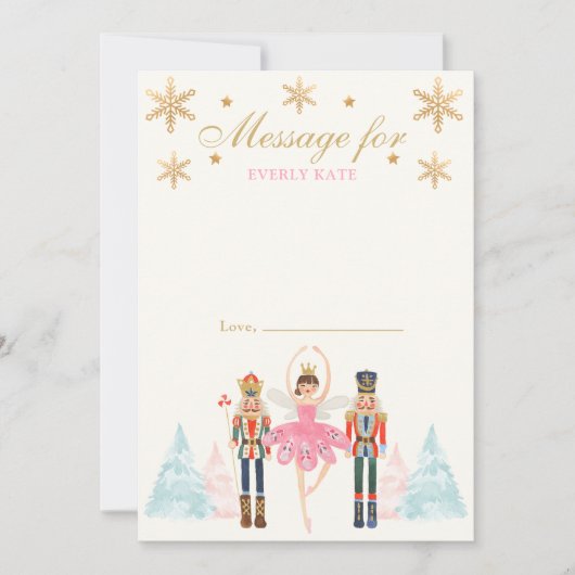 Nutkraker Land van zoet Tijd Capsule Note Card Kaart (Voorkant)