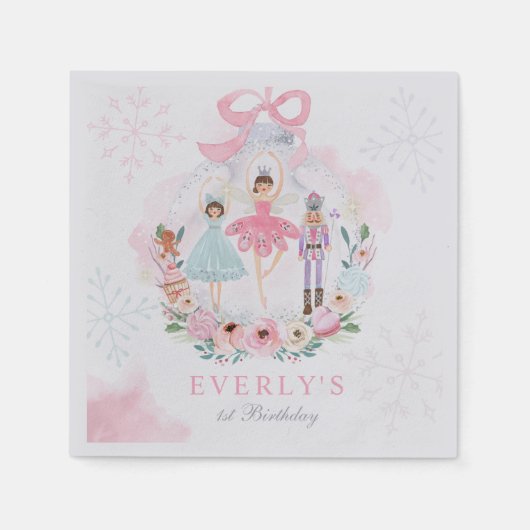 Nutkraker Land van zoete Birthday-decor Servet (Voorkant)