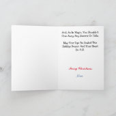 Nutkraker Magische Kerstkaart Kaart (Binnen)