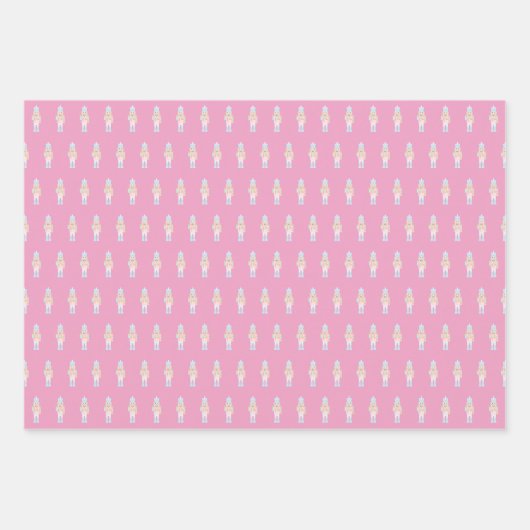 Nutkraker met een snoepriet inpakpapier vel (Voorkant)