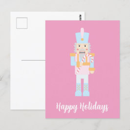 Nutkraker met een snoepriet met groet briefkaart