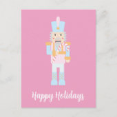 Nutkraker met een snoepriet met groet briefkaart (Voorkant)