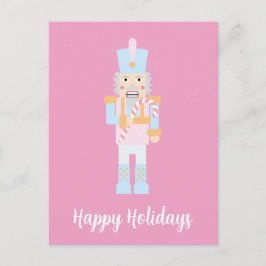 Nutkraker met een snoepriet met groet briefkaart