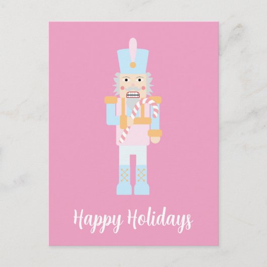 Nutkraker met een snoepriet met groet briefkaart (Voorkant)