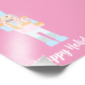 Nutkraker met een snoepriet met groet foto afdruk (Hoek)