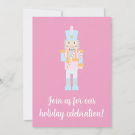 Nutkraker met een snoepriet met groet kaart