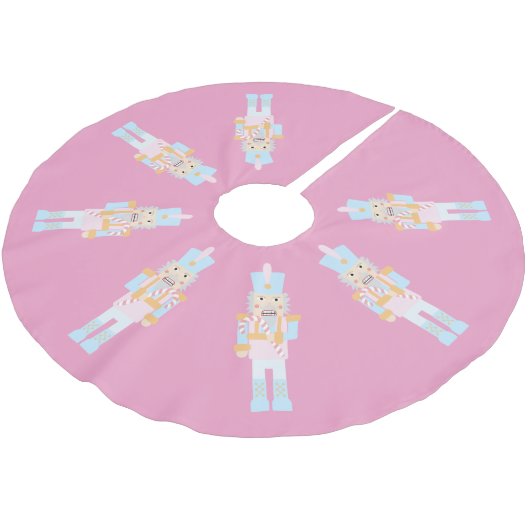 Nutkraker met een snoepriet met groet kerstboom rok (Gekanteld)