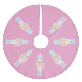 Nutkraker met een snoepriet met groet kerstboom rok