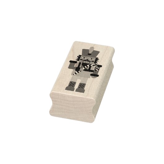 Nutkraker met snoepriet rubberstempel (Stempel)