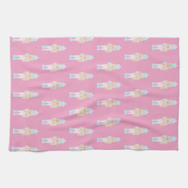 Nutkraker met snoepriet theedoek