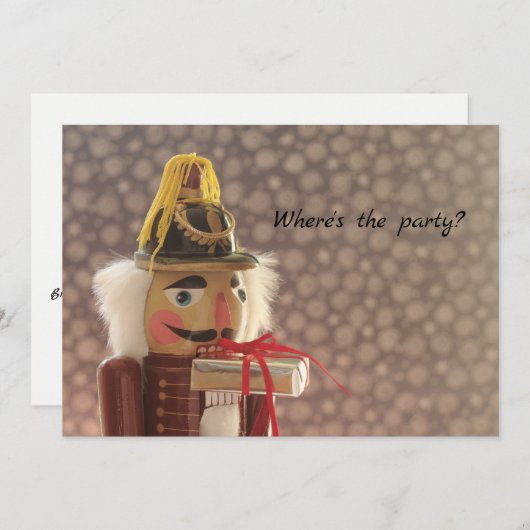 Nutkraker met zilvercadeau kaart (Voorkant / Achterkant)