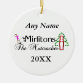 Nutkraker Mirlitons Keramisch Ornament (Voorkant)