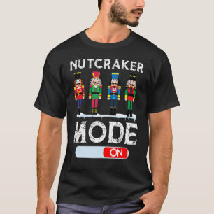 Nutkraker-modus op dansballetkerstpyjama t-shirt