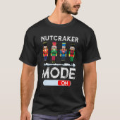 Nutkraker-modus op dansballetkerstpyjama t-shirt (Voorkant)