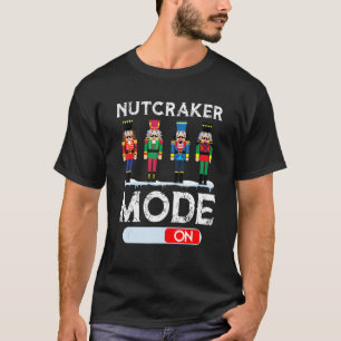 Nutkraker-modus op dansballetkerstpyjama t-shirt