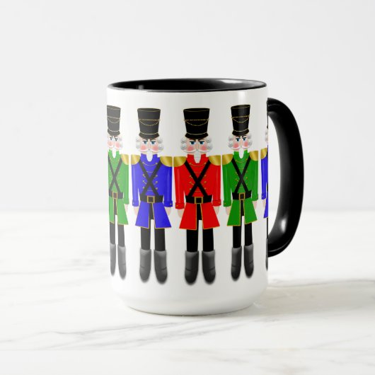 Nutkraker Mok met lijn-up van soldaten in kleuren (Voorkant rechts)