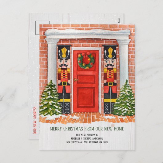 Nutkraker New Home Moving Announcement Briefkaart (Voorkant / Achterkant)