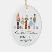 Nutkraker ons eerste kerstfeest samen keramisch ornament (Rechts)