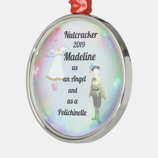 Nutkraker Ornament - Angel en Polichinelle (Links)