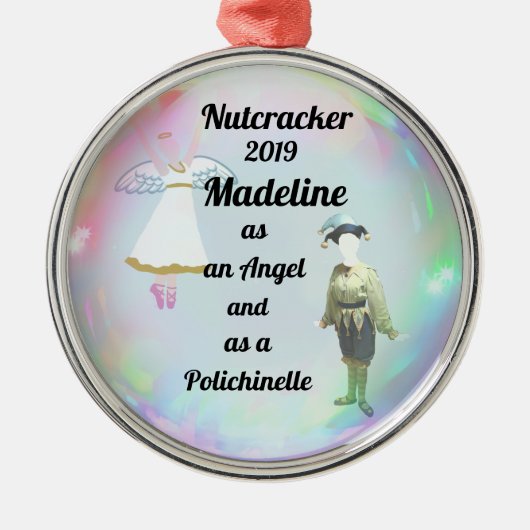 Nutkraker Ornament - Angel en Polichinelle (Voorkant)