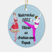 Nutkraker Ornament- Arabisch en Trepak Ceramic C. Keramisch Ornament (Links)