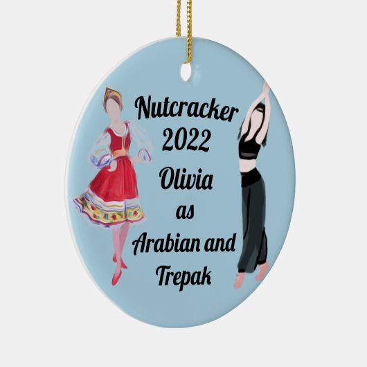 Nutkraker-Ornament- Arabisch en Trepak-keramisch Keramisch Ornament (Rechts)