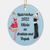 Nutkraker-Ornament- Arabisch en Trepak-keramisch Keramisch Ornament (Links)