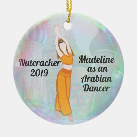 Nutkraker Ornament - Arabische danser (Voorkant)