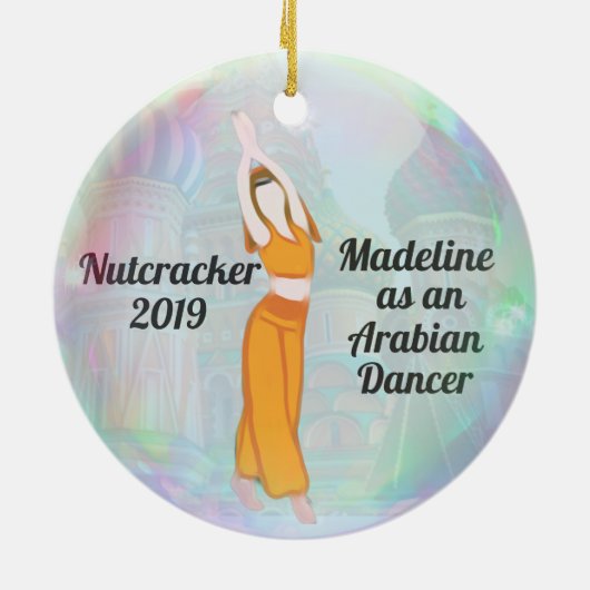  Nutkraker Ornament - Arabische danser (Achterkant)