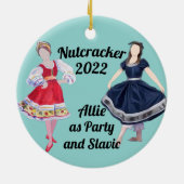 Nutkraker Ornament - Partij en Slavic (Achterkant)