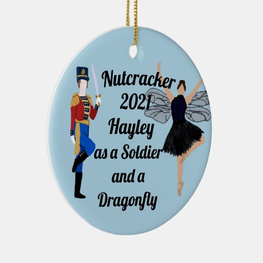 Nutkraker Ornament-Soldier- en Dragonfly-keramiek Keramisch Ornament (Rechts)